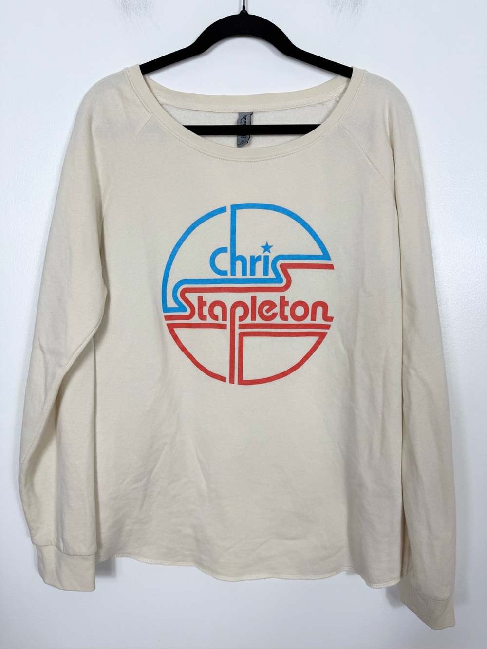 Chris Stapleton Ladies Circle Design Wave Wash Crewneck Sweatshirt XL